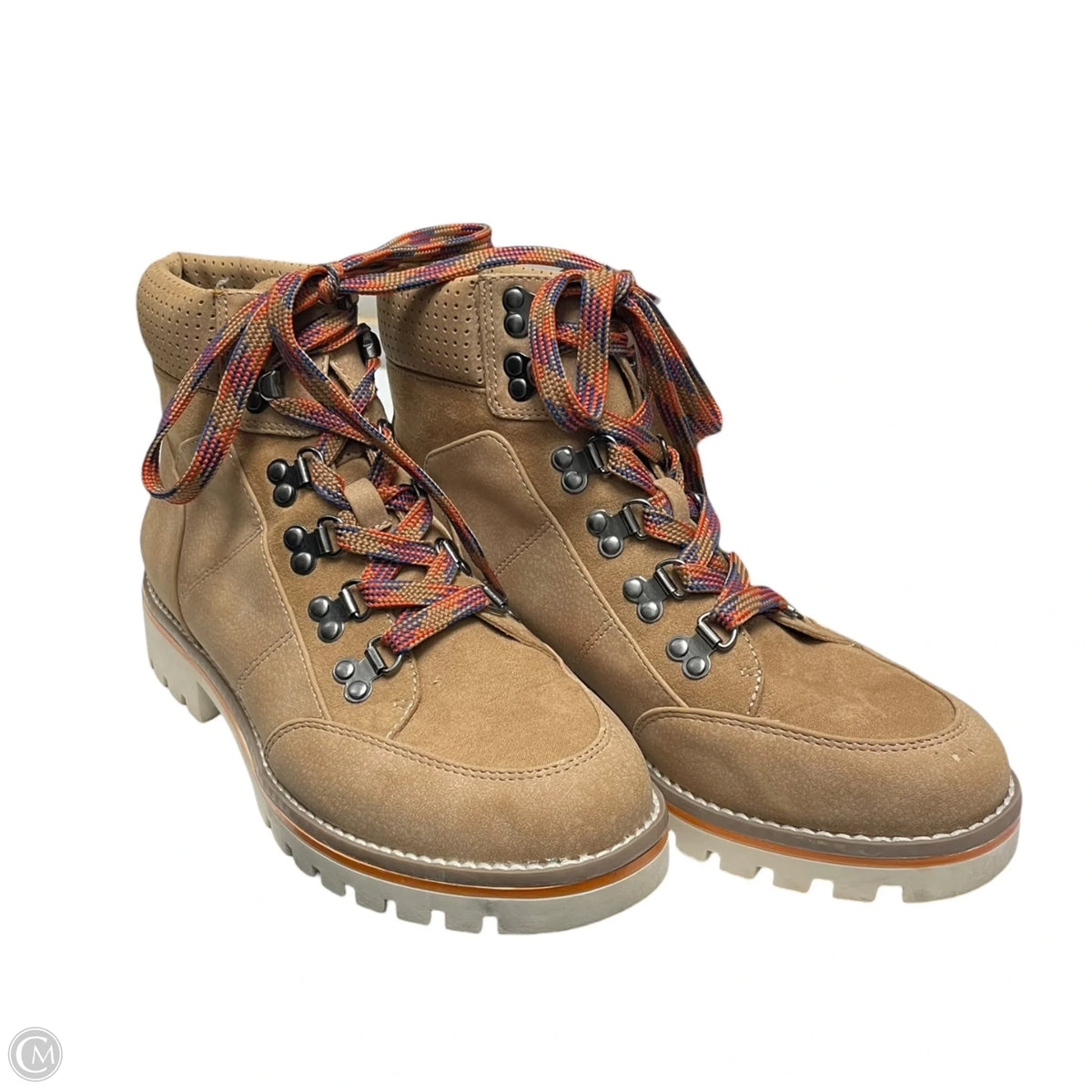 Boots Hiking By Crown Vintage In Tan, Size: 7