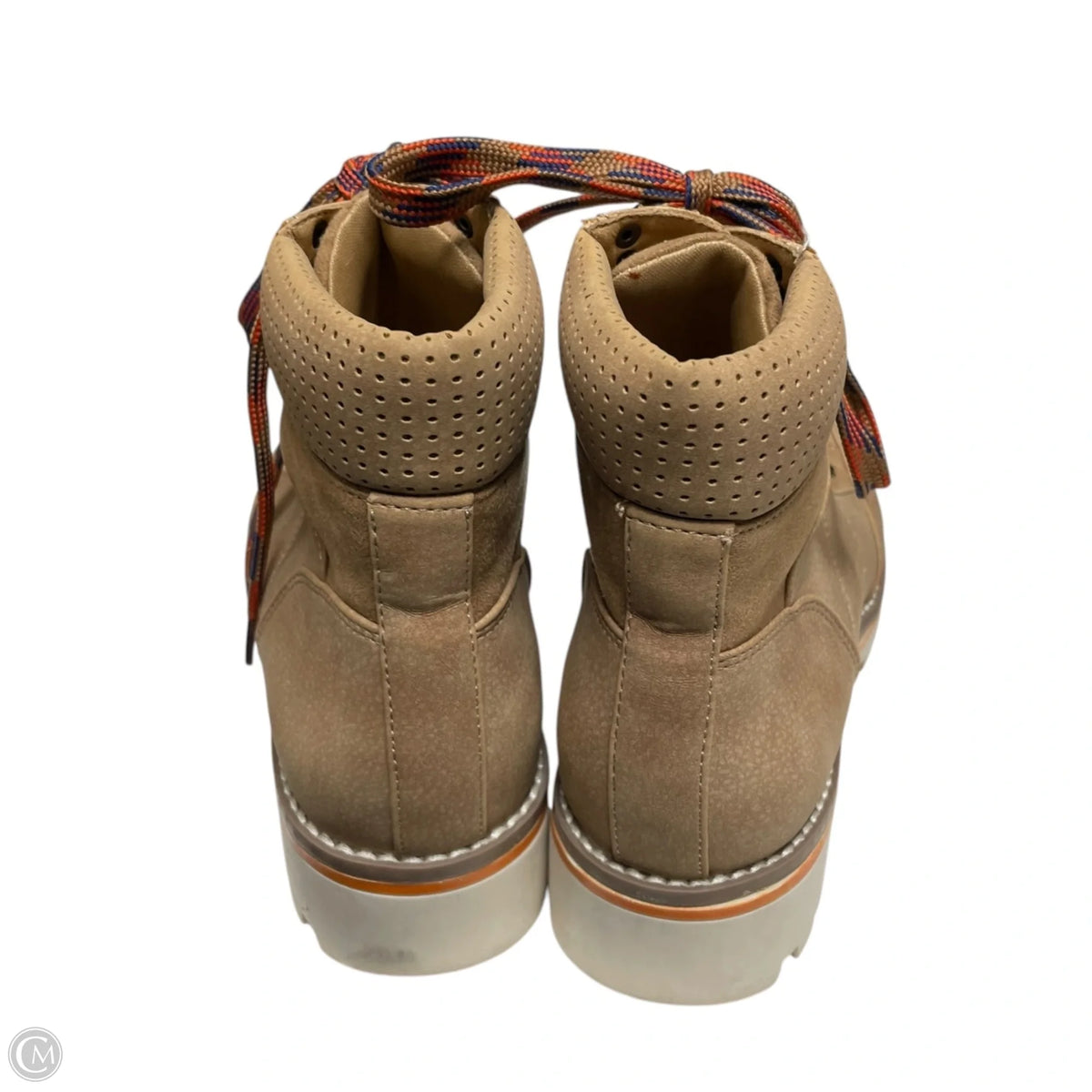 Boots Hiking By Crown Vintage In Tan, Size: 7