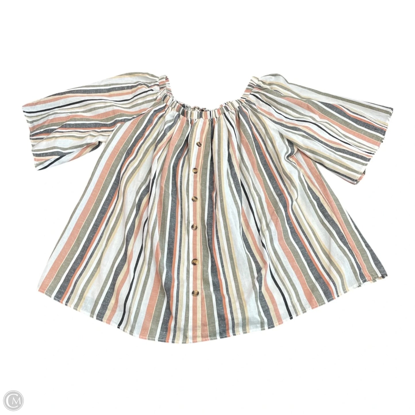Top Short Sleeve By Speed Limit In Striped Pattern, Size: 3x