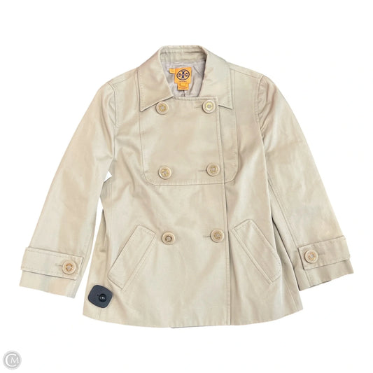 Coat Designer By Tory Burch In Tan, Size: S