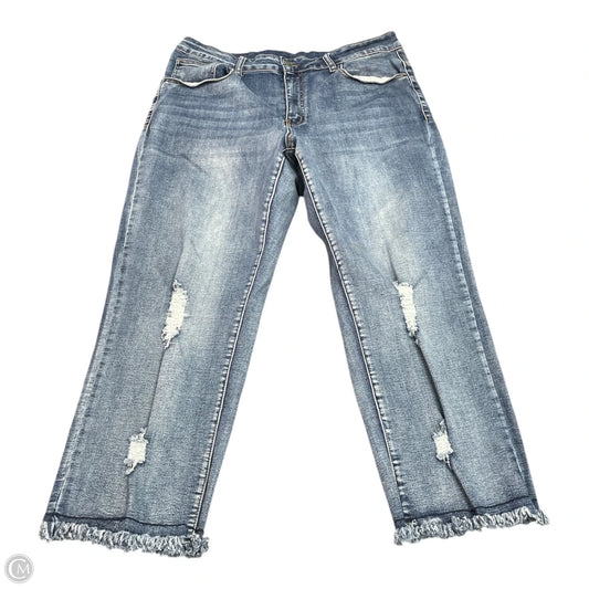 Jeans Straight By Lucky & Blessed In Blue Denim, Size: 2x