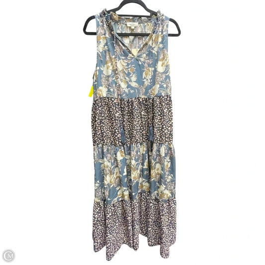 Dress Casual Midi By Entro In Floral Print, Size: L
