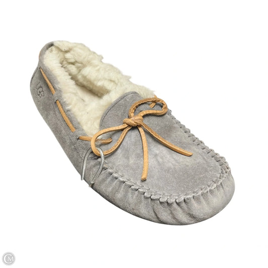 Slippers Designer By Ugg In Grey, Size: 8