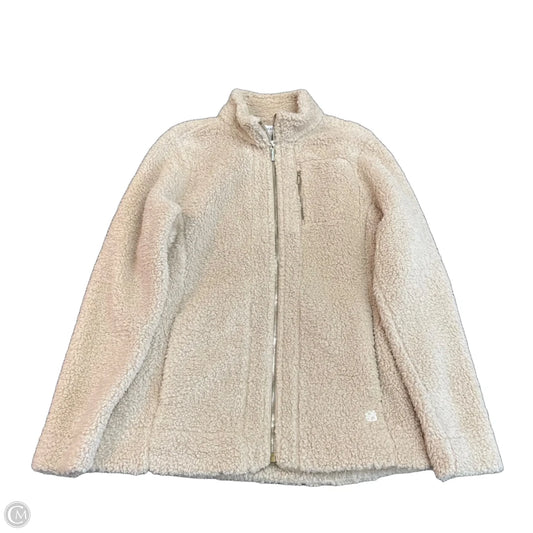 Jacket Faux Fur & Sherpa By Calvin Klein In Tan, Size: S