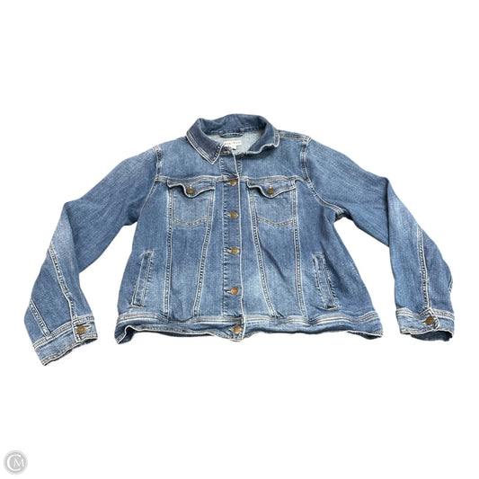 Jacket Denim By Ava & Viv In Blue Denim, Size: 1x