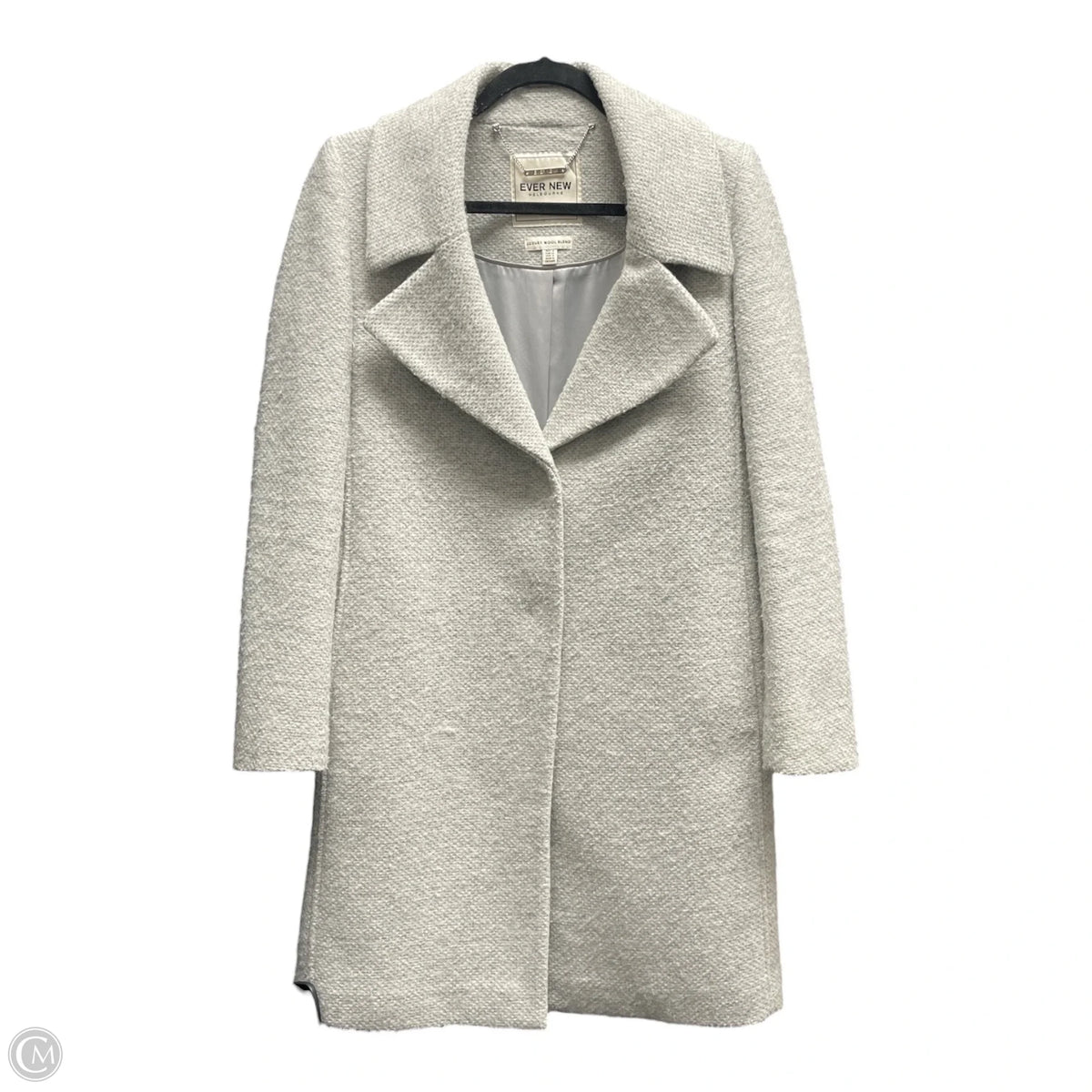 Coat Wool By Cmb In Grey, Size: 0