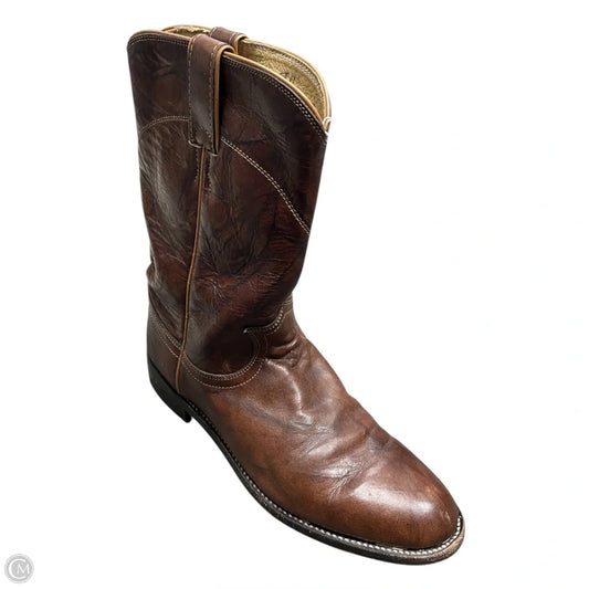 Boots Western By Justin In Brown, Size: 8