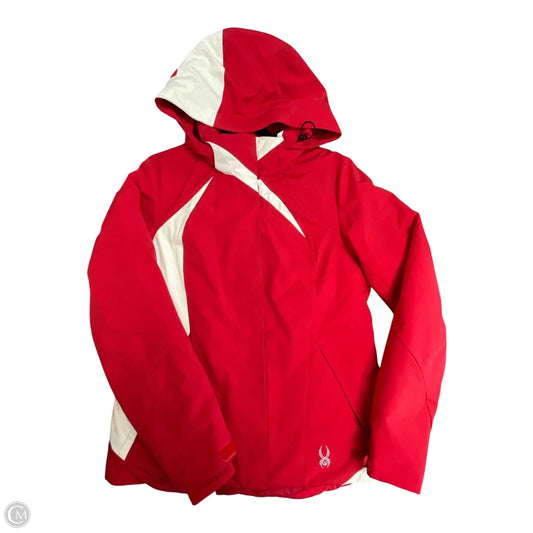Jacket Other By Spyder In Red & White, Size: 10