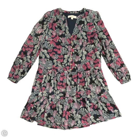 Dress Casual Short By Loft In Floral Print, Size: Xs
