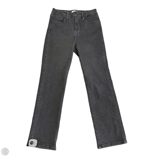 Jeans Straight By Good American In Black Denim, Size: 8