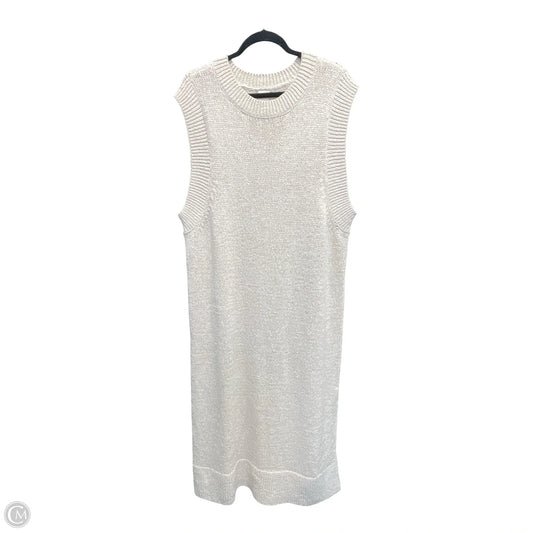 Dress Sweater By H&m In Cream, Size: Xl