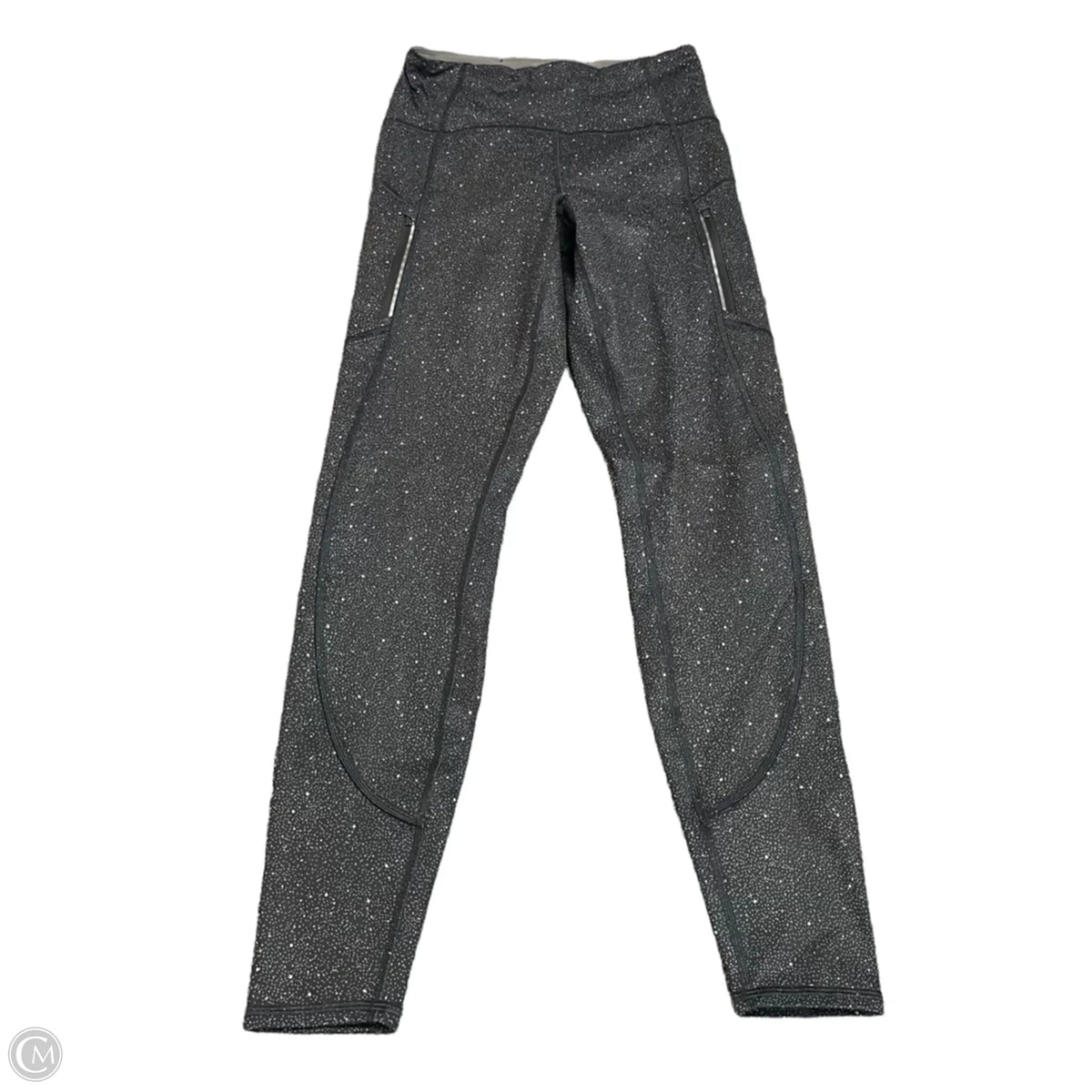 Athletic Leggings By Athleta In Black & Grey, Size: Sp