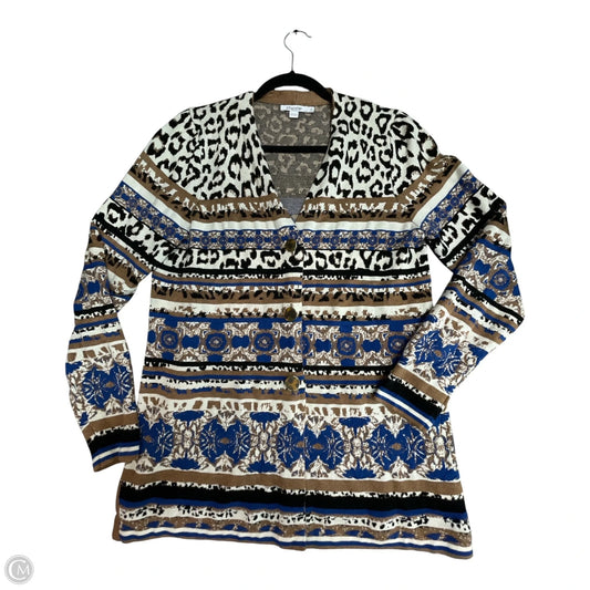 Sweater Cardigan By Chicos In Multi-colored, Size: M