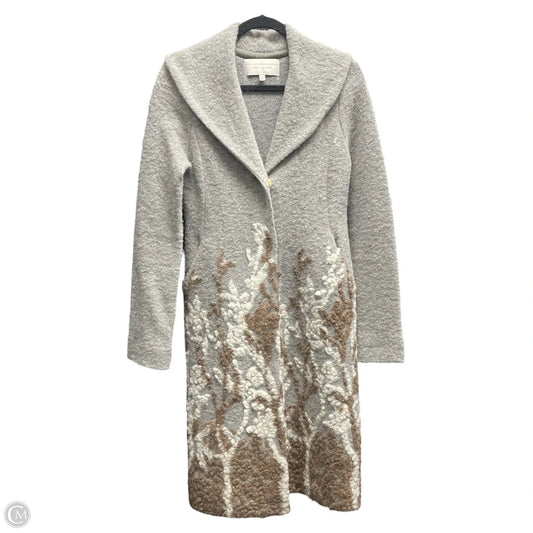Sweater Cardigan By Cma In Brown & Grey, Size: Xs