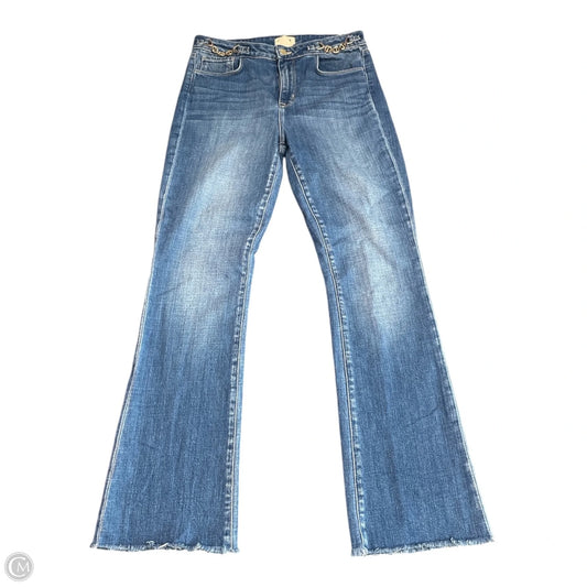 Jeans Boot Cut By L Agence In Blue Denim, Size: 8