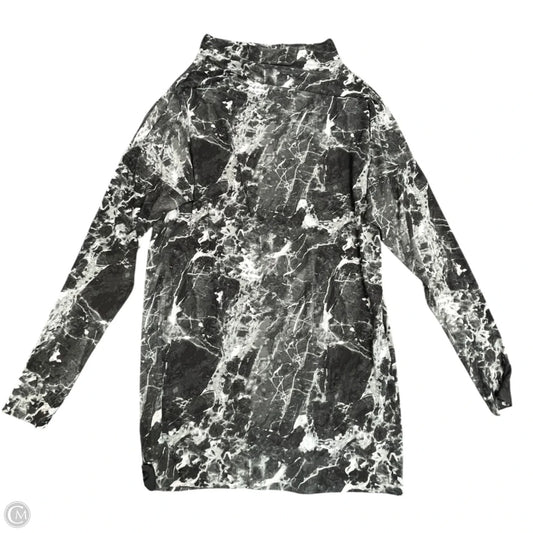 Dress Casual Midi By Norma Kamali In Grey & White, Size: Xl