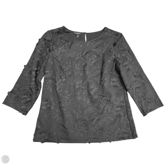 Blouse 3/4 Sleeve By Talbots In Floral Print, Size: 4
