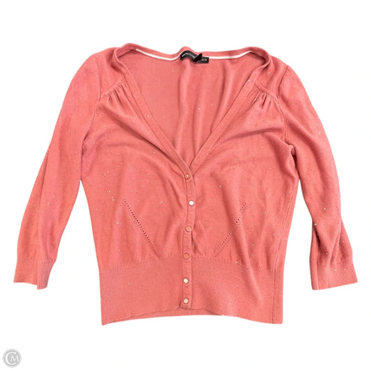 Sweater Cardigan By White House Black Market In Coral, Size: M