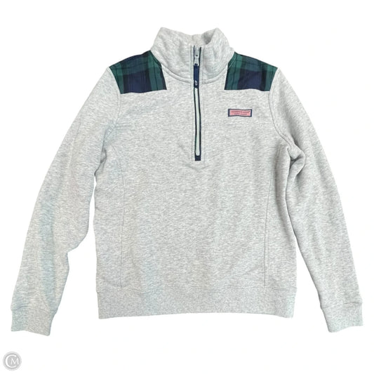 Sweatshirt Collar By Vineyard Vines In Grey, Size: Xs