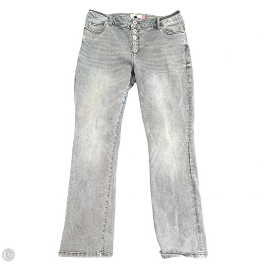 Jeans Straight By Cabi In Grey Denim, Size: 14