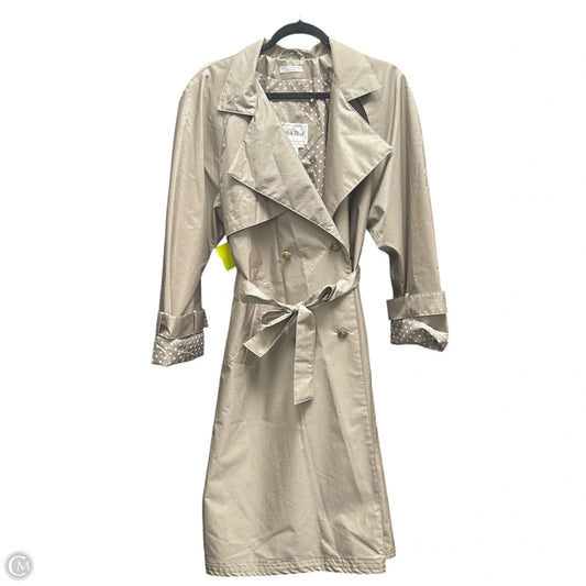Coat Trench Coat By Clothes Mentor In Green, Size: S