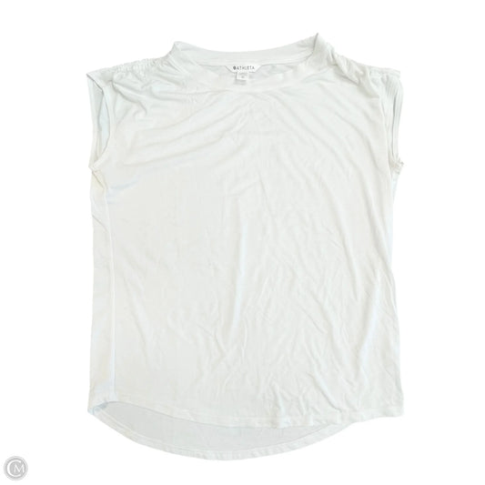Athletic Top Short Sleeve By Athleta In White, Size: Xs