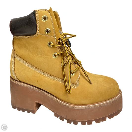 Boots Ankle Heels By Jeffrey Campbell In Tan, Size: 8