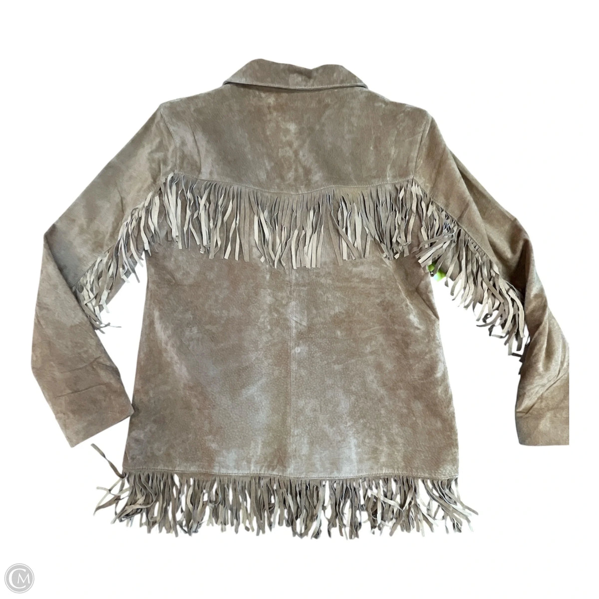 Jacket Leather By Cmb In Tan, Size: L