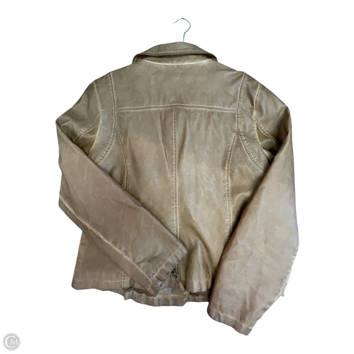 Jacket Moto By Max Studio In Brown, Size: Xl