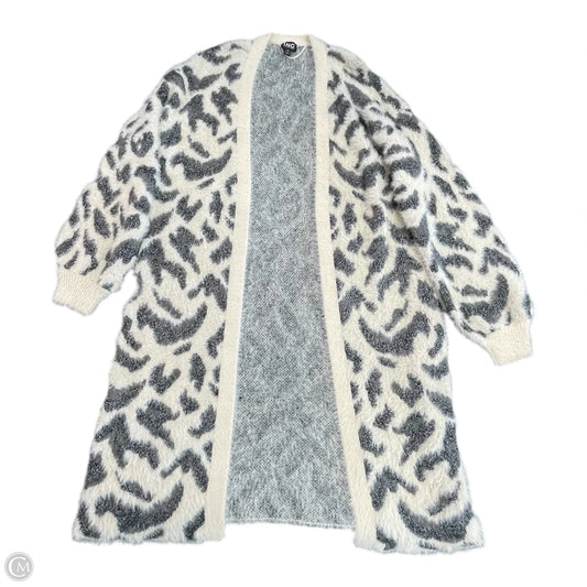 Sweater Cardigan By Inc In Animal Print, Size: M