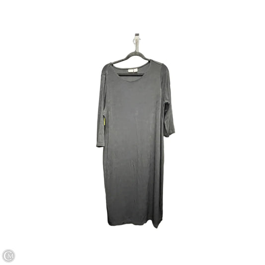 Dress Casual Midi By Chicos In Black, Size: Xl