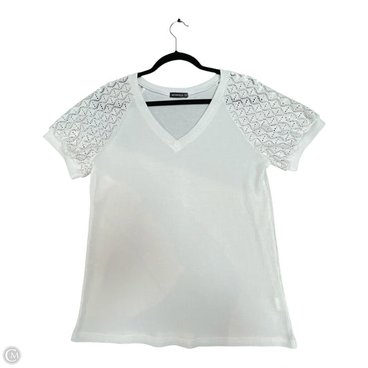 Top Short Sleeve By Miholl In White, Size: S