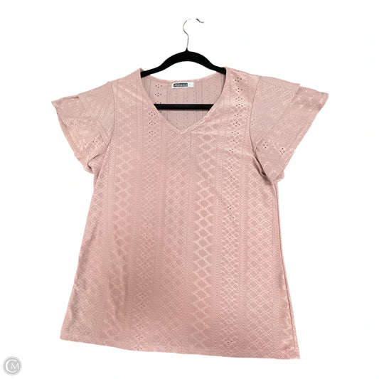 Top Short Sleeve By Clothes Mentor In Mauve, Size: S