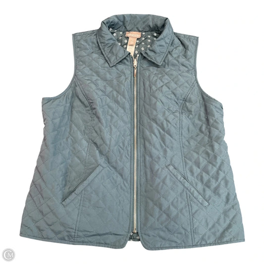 Vest Puffer & Quilted By Chicos In Blue, Size: M
