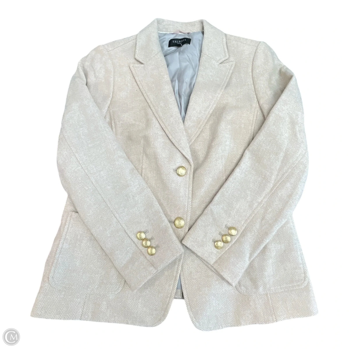 Blazer By Talbots In Tan, Size: 12p