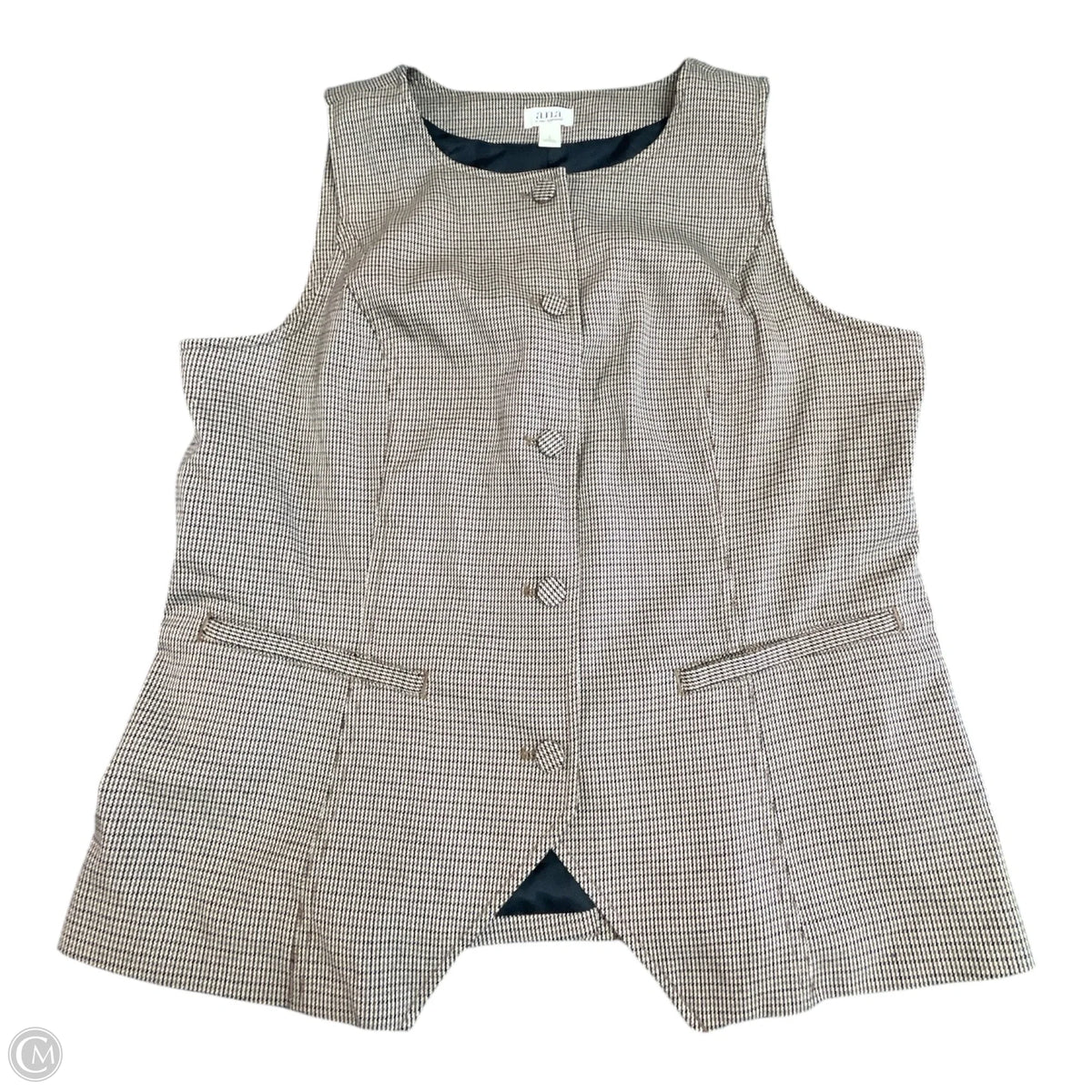 Vest Other By Ana In Plaid Pattern, Size: L