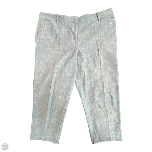Pants Cropped By Talbots In Blue Denim, Size: Xlp