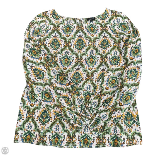 Blouse Long Sleeve By Talbots In Multi-colored, Size: Xs