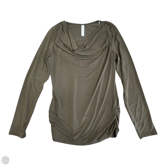 Top Long Sleeve By Dear Scarlett In Brown, Size: M