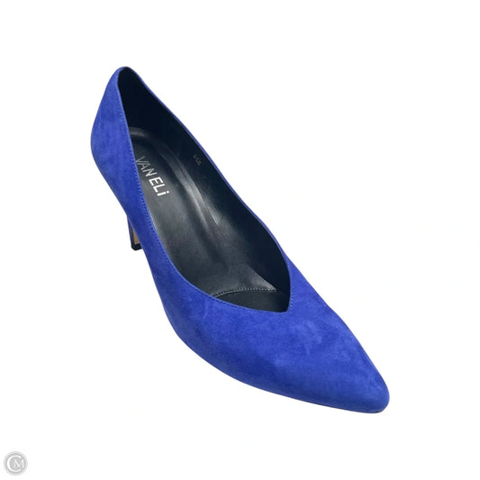Shoes Heels Stiletto By Vaneli In Blue, Size: 8.5