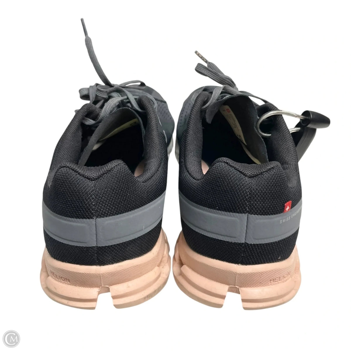 Shoes Athletic By On Cloud In Black & Grey, Size: 9