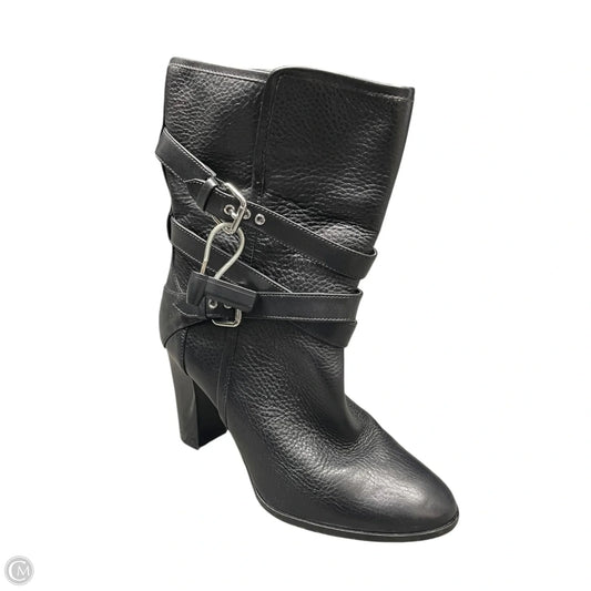Boots Designer By Coach In Black, Size: 8.5