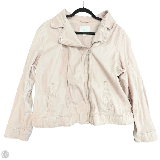 Jacket Moto By Old Navy In Pink, Size: Xxl