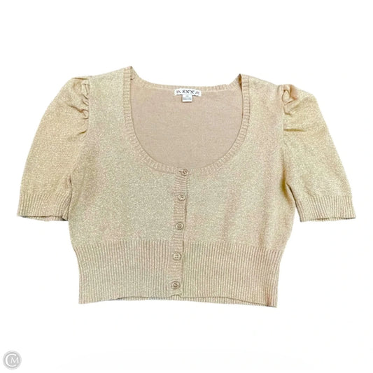 Bolero By Clothes Mentor In Gold & Tan, Size: M