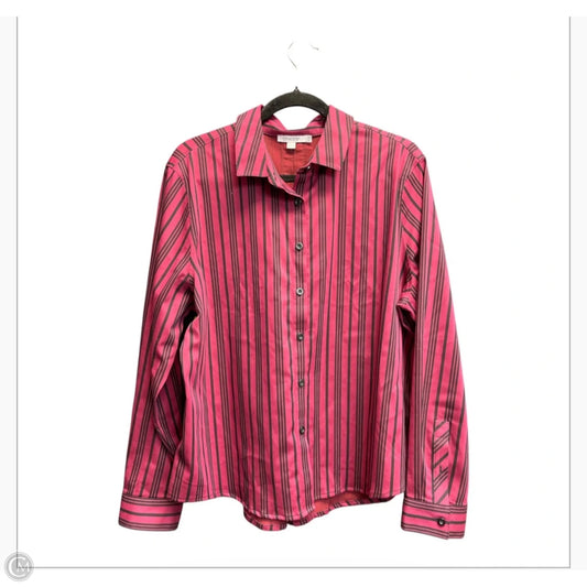 Top Long Sleeve By Chicos In Striped Pattern, Size: Xl