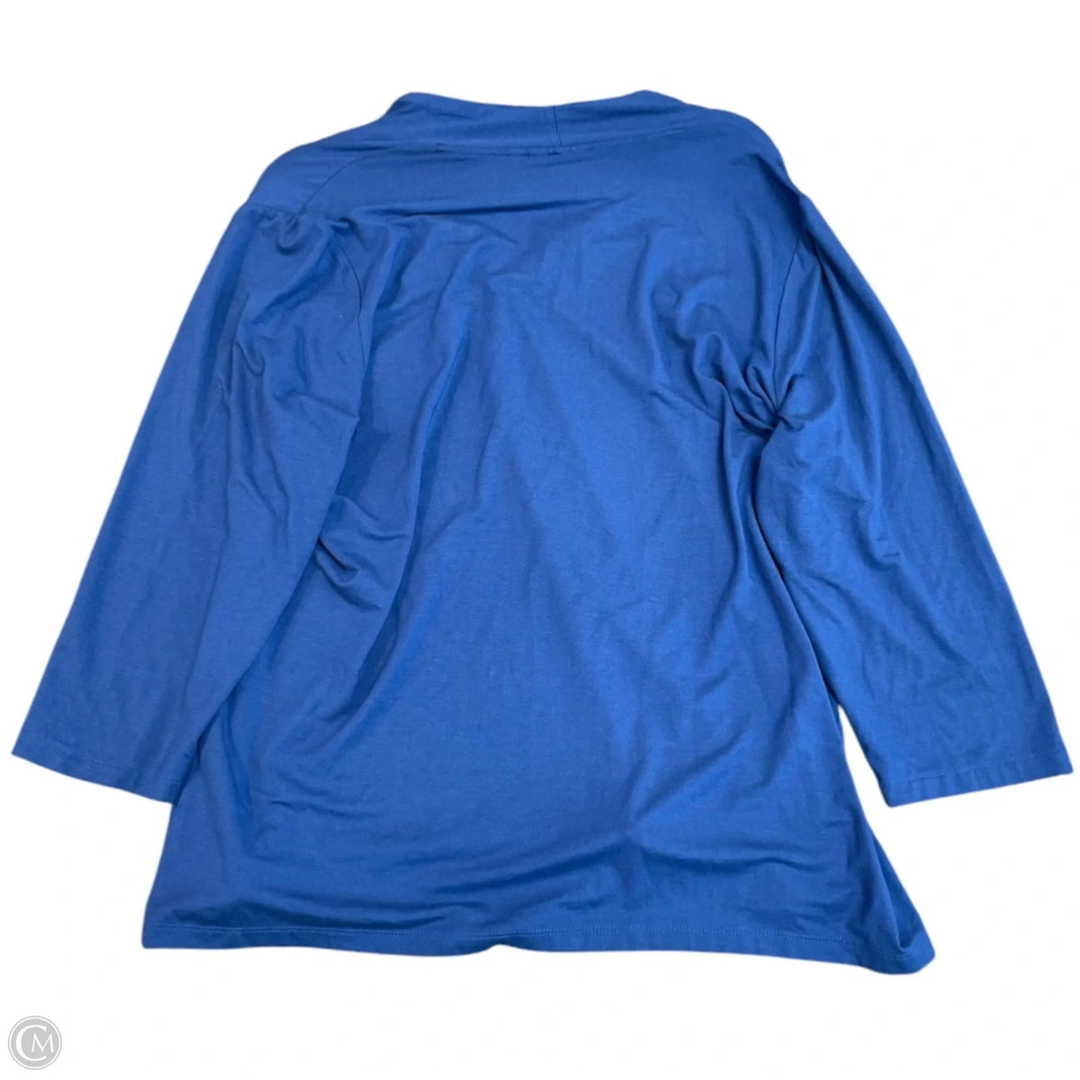 Top 3/4 Sleeve Basic By Chicos In Blue, Size: Xl
