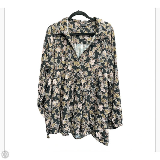 Top Long Sleeve By Torrid In Floral Print, Size: 3x