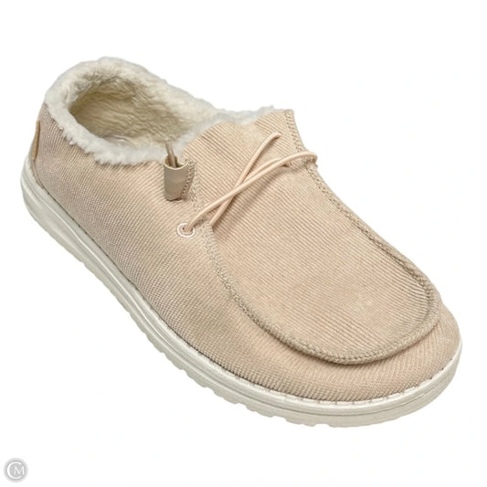 Shoes Flats By Hey Dude In Tan, Size: 9