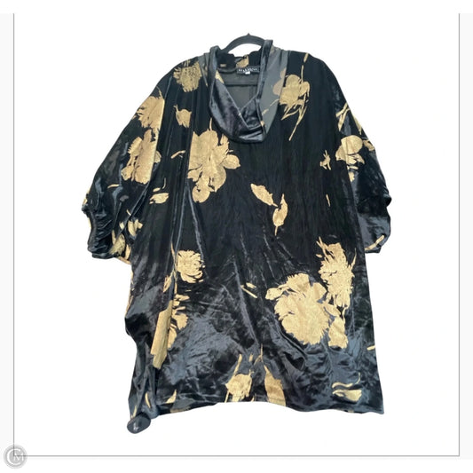 Tunic Short Sleeve By Bryn Walker In Black & Gold, Size: Xl