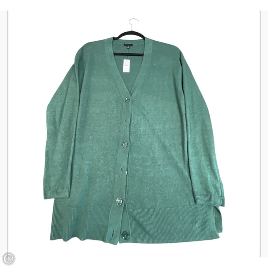 Sweater Cardigan By Talbots In Green, Size: Xs